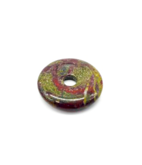 Pendentif donut Jaspe sang...