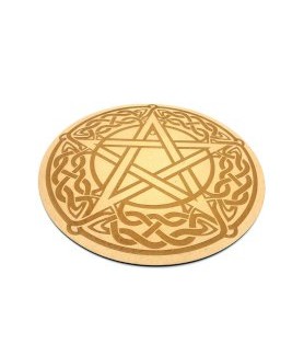 Plaque bois Pentacle