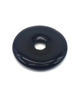 Pendentif donut Obsidienne...