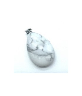 Pendentif larme Howlite