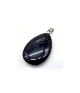 Pendentif larme Obsidienne