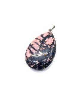 Pendentif larme Rhodonite